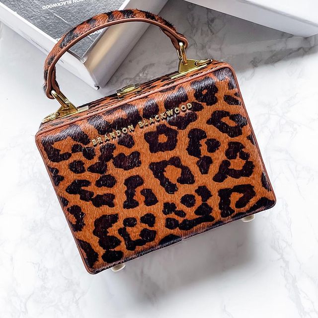 Brandon Blackwood Leopard print bag