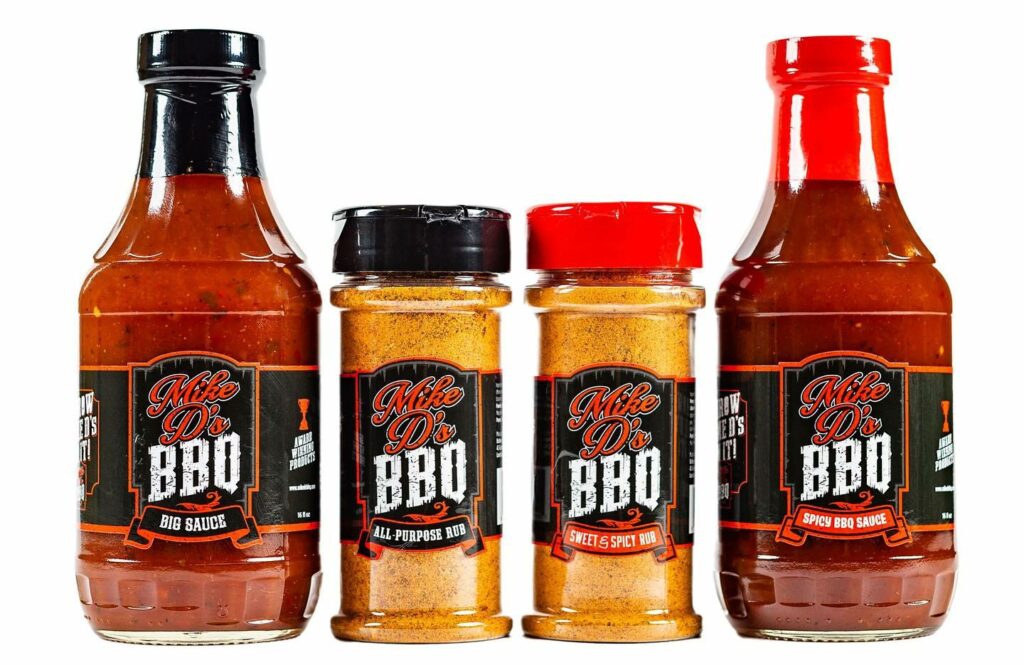 Sauce and Seasoning collection from Mike D's BBQ