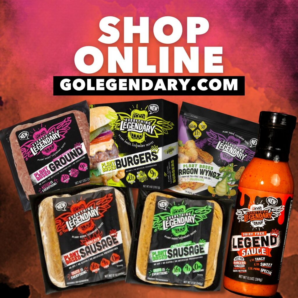 Everything Legendary collection of vegan products